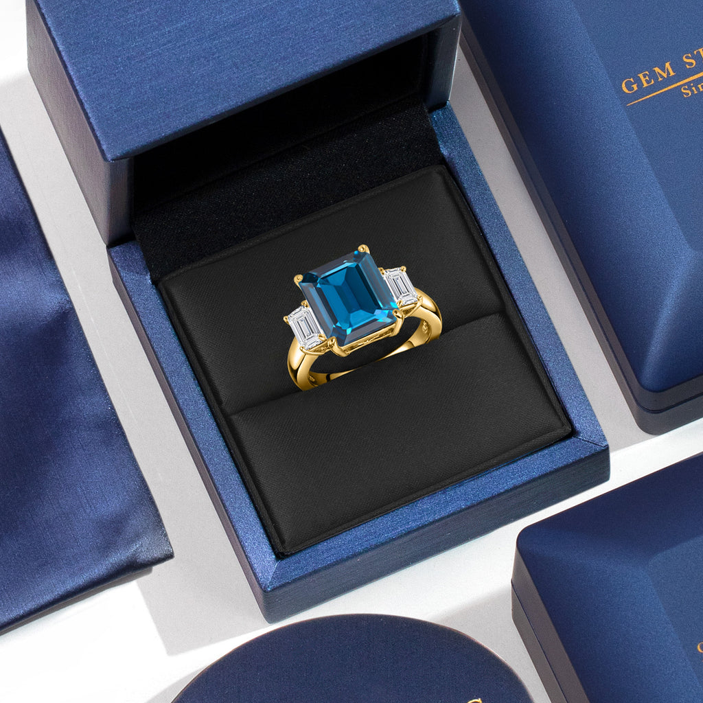 Ring in 925 Yellow Gold Plated Silver