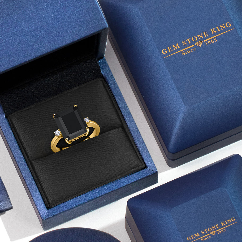 Ring in 925 Yellow Gold Plated Silver