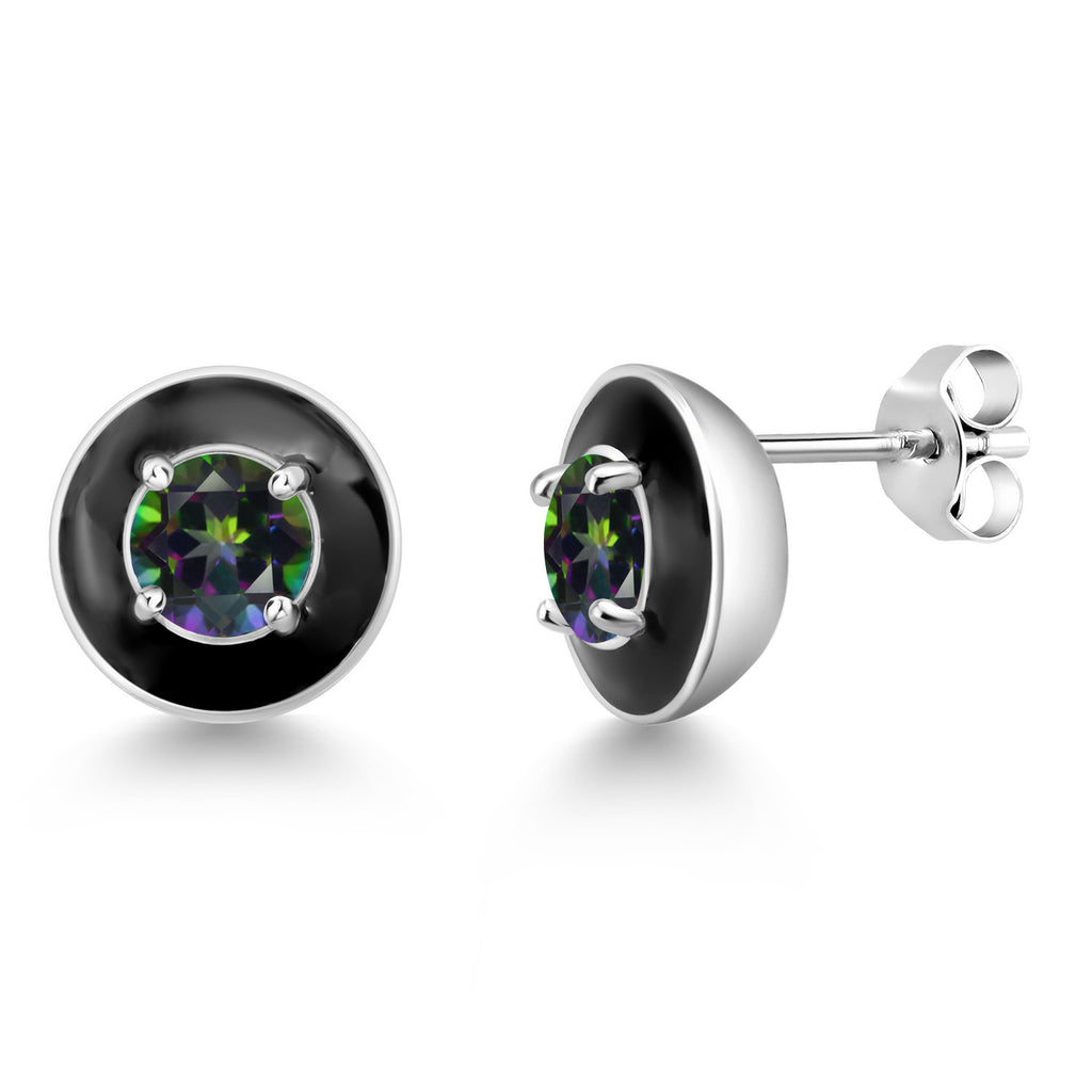 Green Mystic Topaz_925 Sterling Silver_Earrings in 925 Sterling Silver