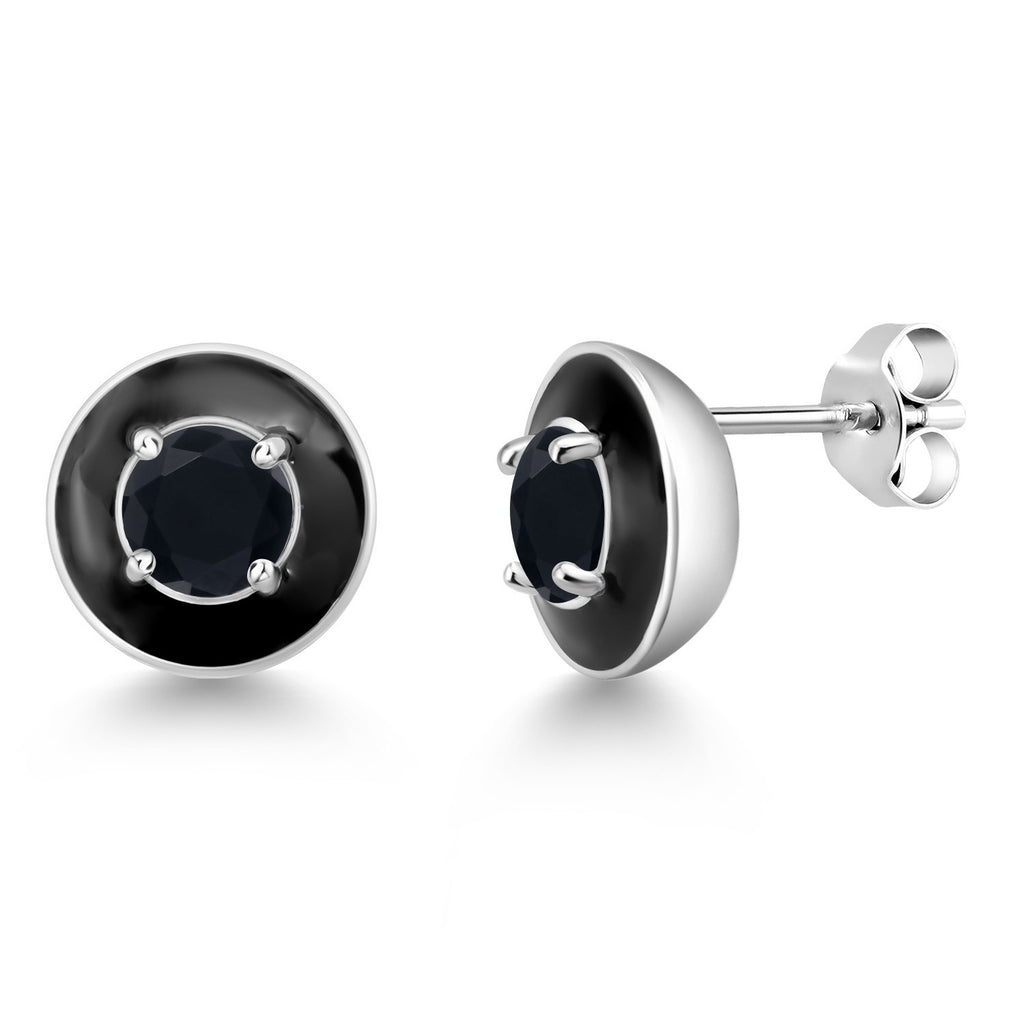 Onyx - December_925 Sterling Silver_Earrings in 925 Sterling Silver