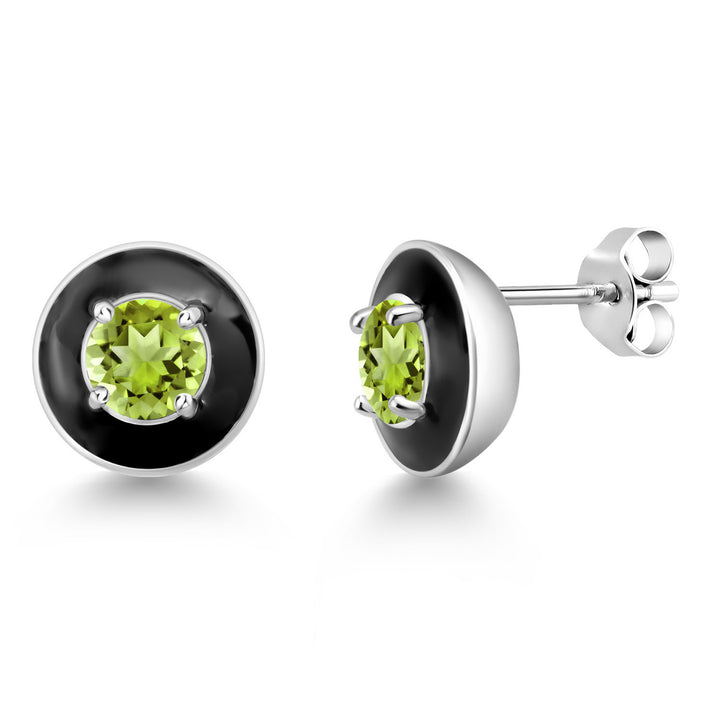 Peridot - August_925 Sterling Silver_Earrings in 925 Sterling Silver