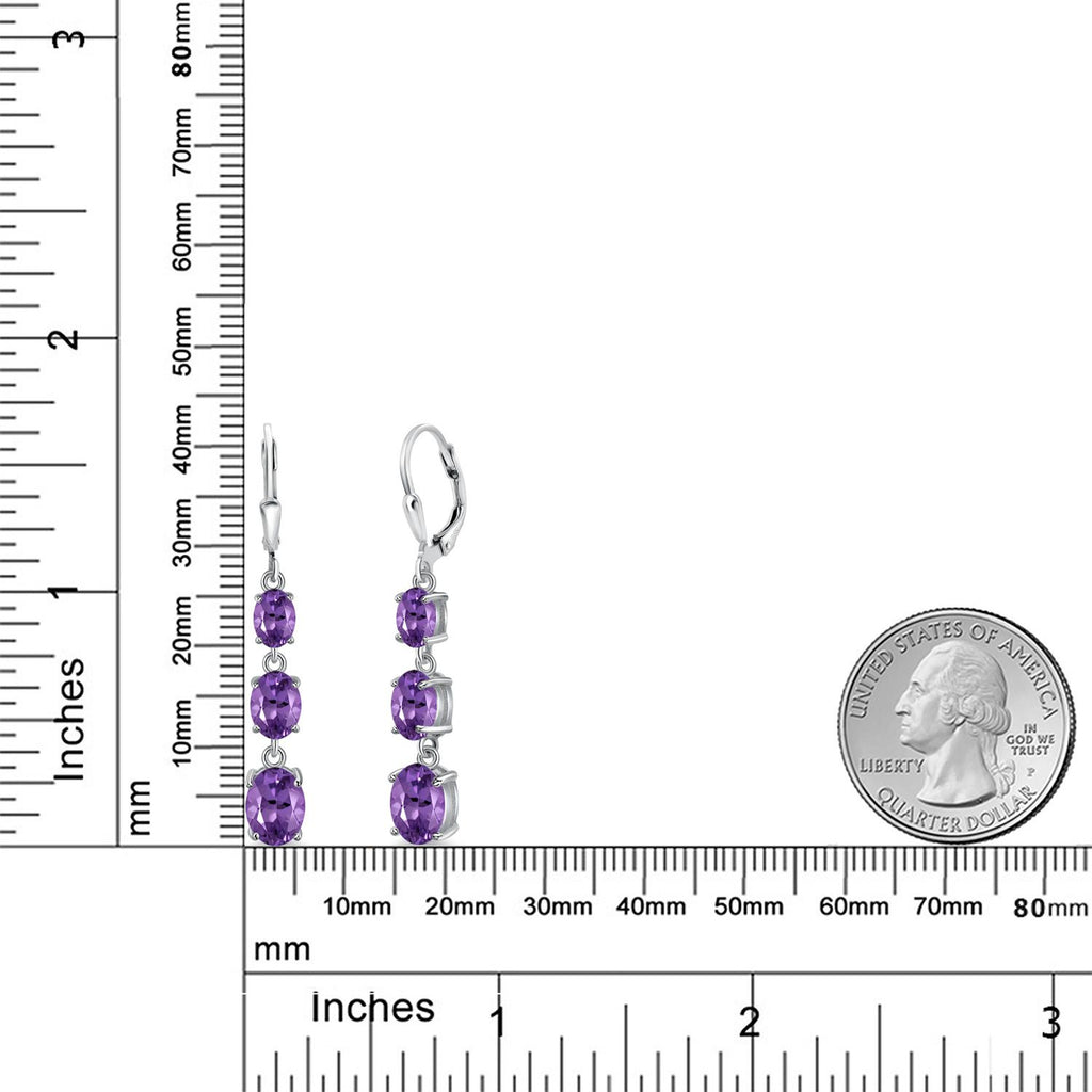 Amethyst - February_Earrings in 925 Sterling Silver