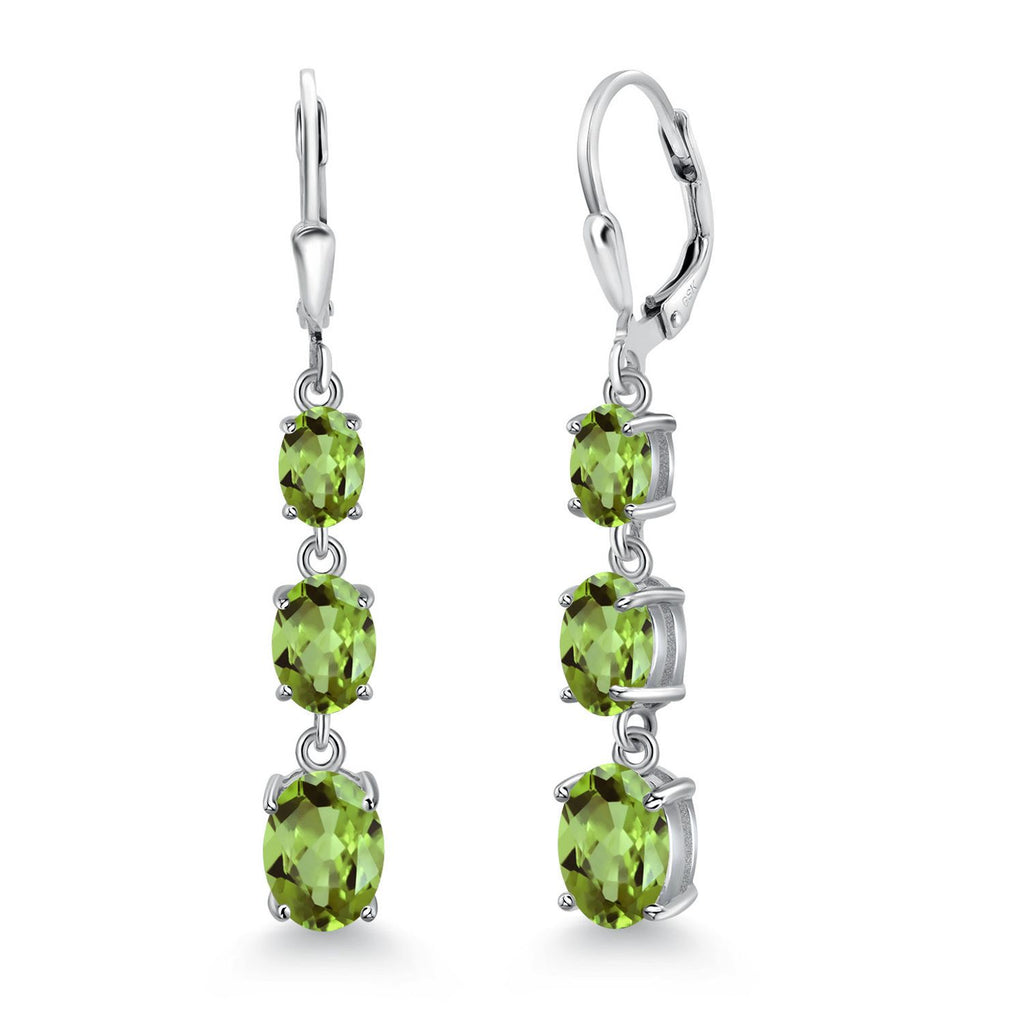 Peridot - August_Earrings in 925 Sterling Silver