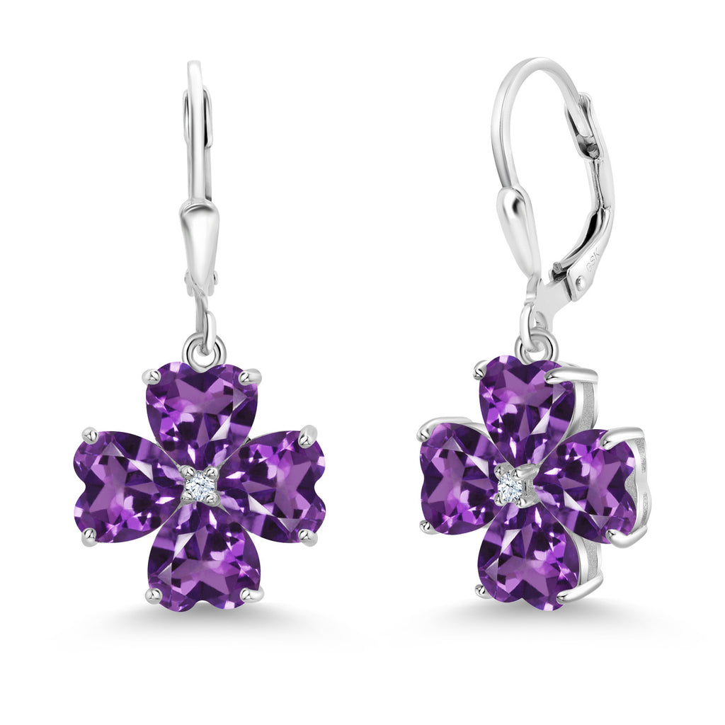 Amethyst - February_Earrings in 925 Sterling Silver