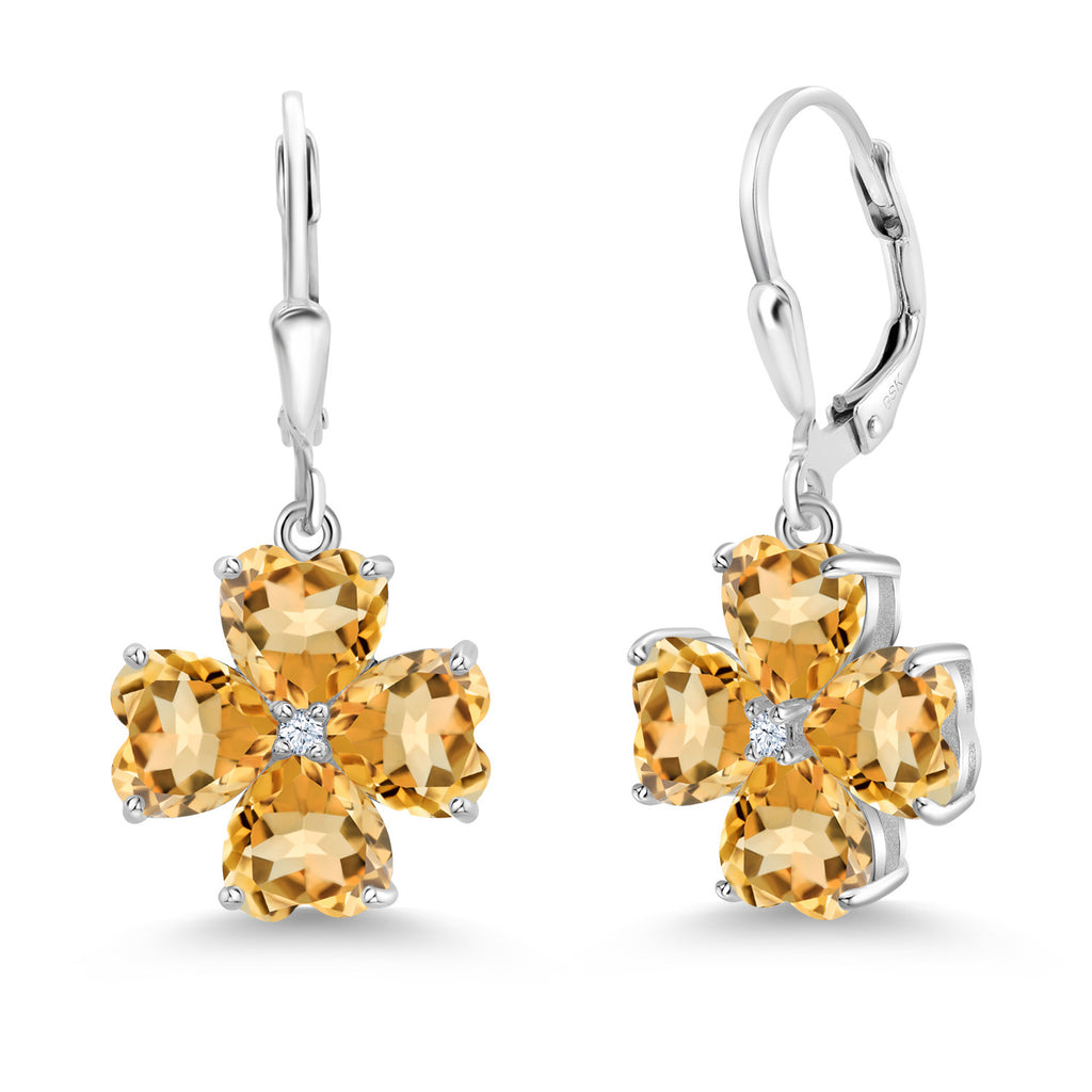 Citrine - November_Earrings in 925 Sterling Silver