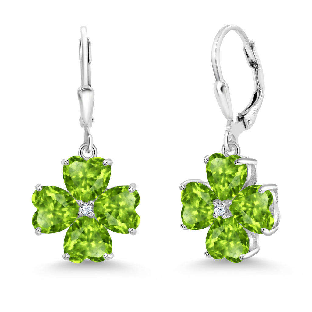 Peridot - August_Earrings in 925 Sterling Silver