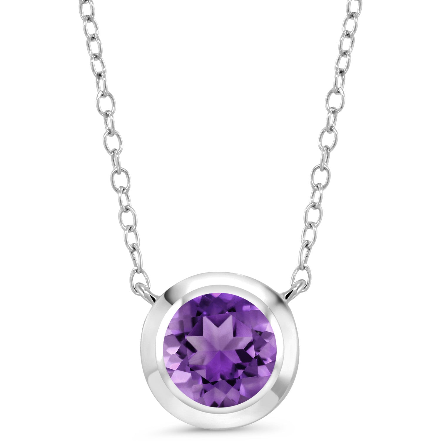 Amethyst - February_Necklace in 925 Sterling Silver