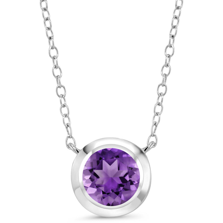 Amethyst - February_Necklace in 925 Sterling Silver
