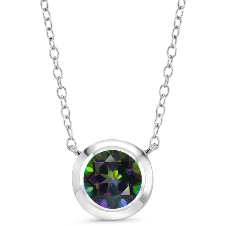 Green Mystic Topaz_Necklace in 925 Sterling Silver