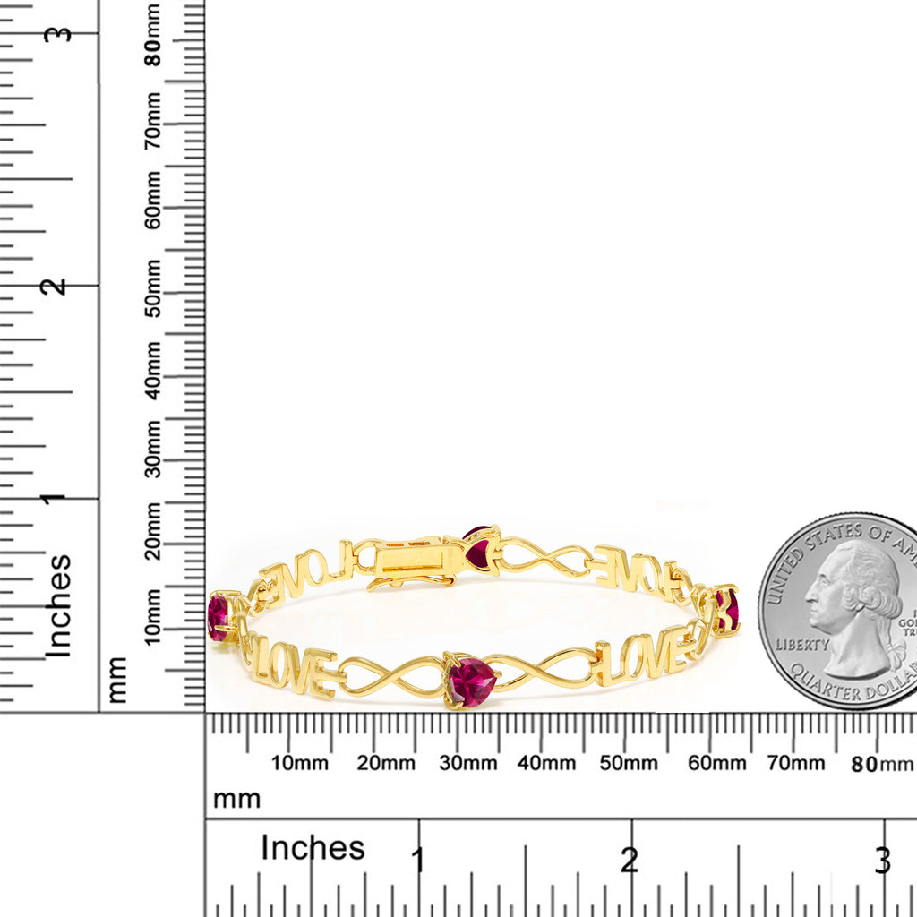 Bracelet in 925 Yellow Gold Plated Silver