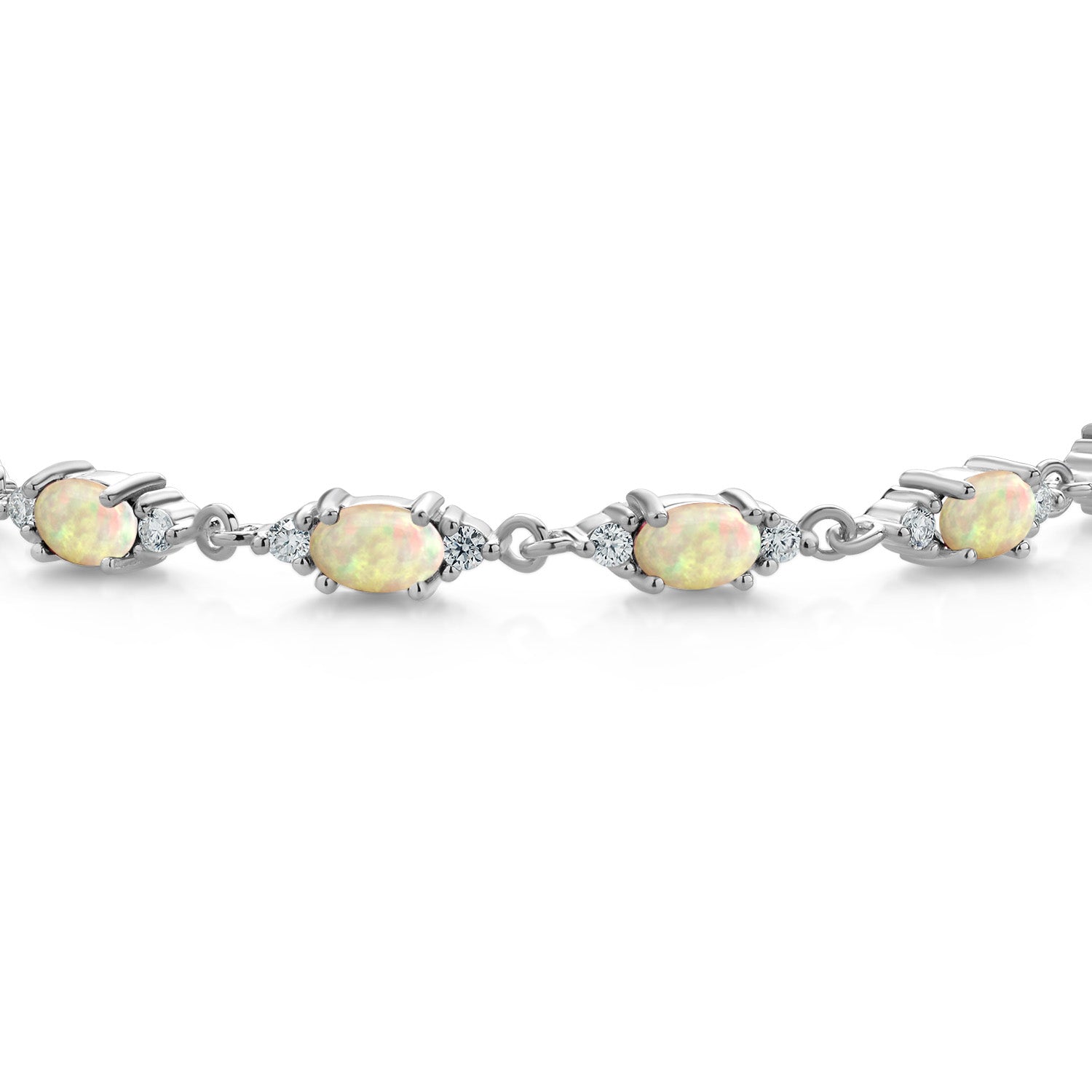 Ethiopian Opal - October_Bracelet in 925 Sterling Silver