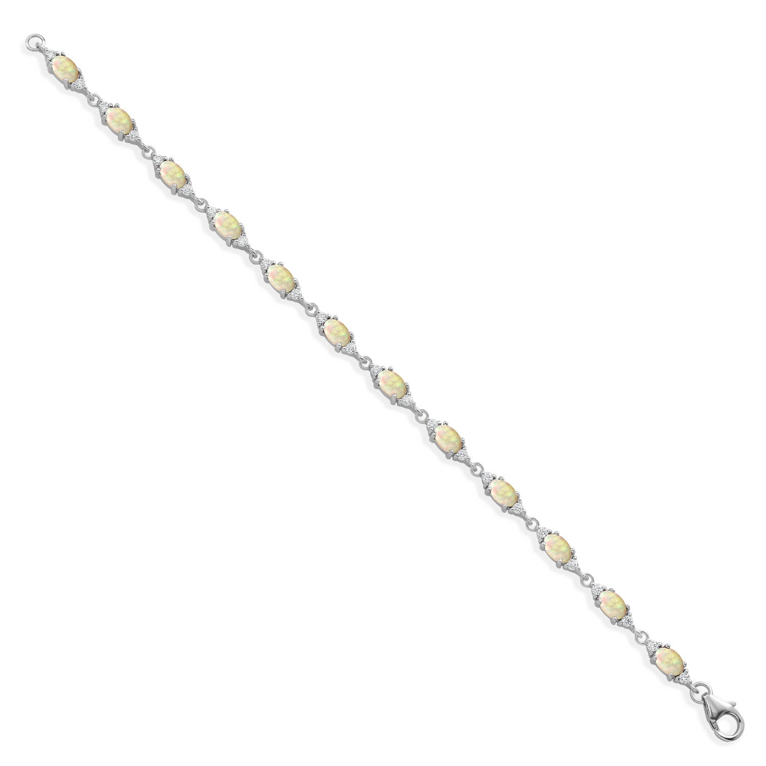 Ethiopian Opal - October_Bracelet in 925 Sterling Silver
