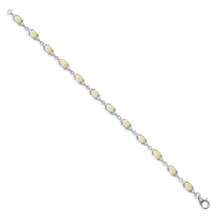 Ethiopian Opal - October_Bracelet in 925 Sterling Silver