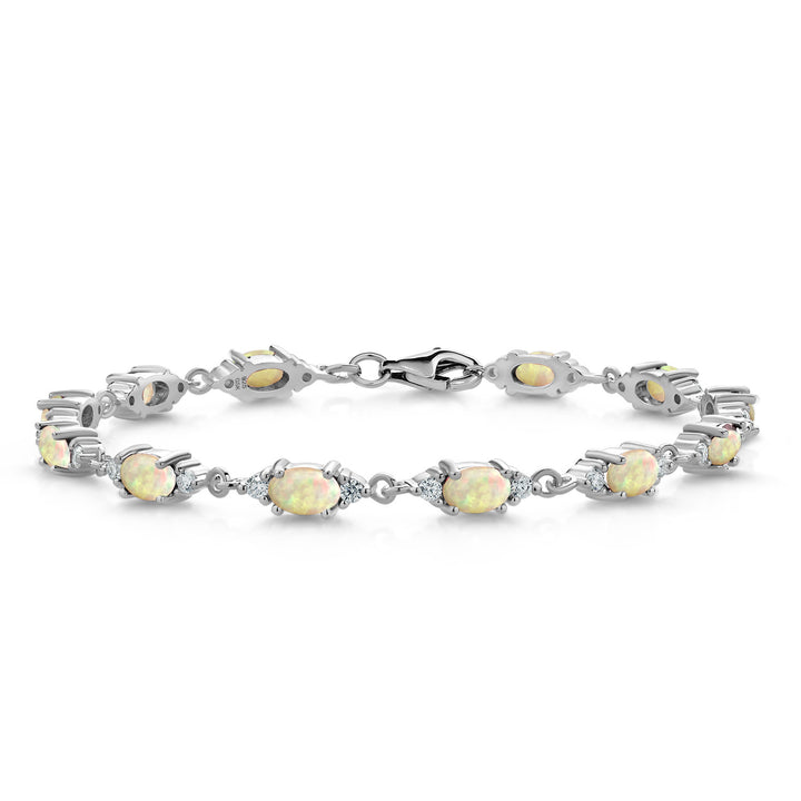 Ethiopian Opal - October_Bracelet in 925 Sterling Silver