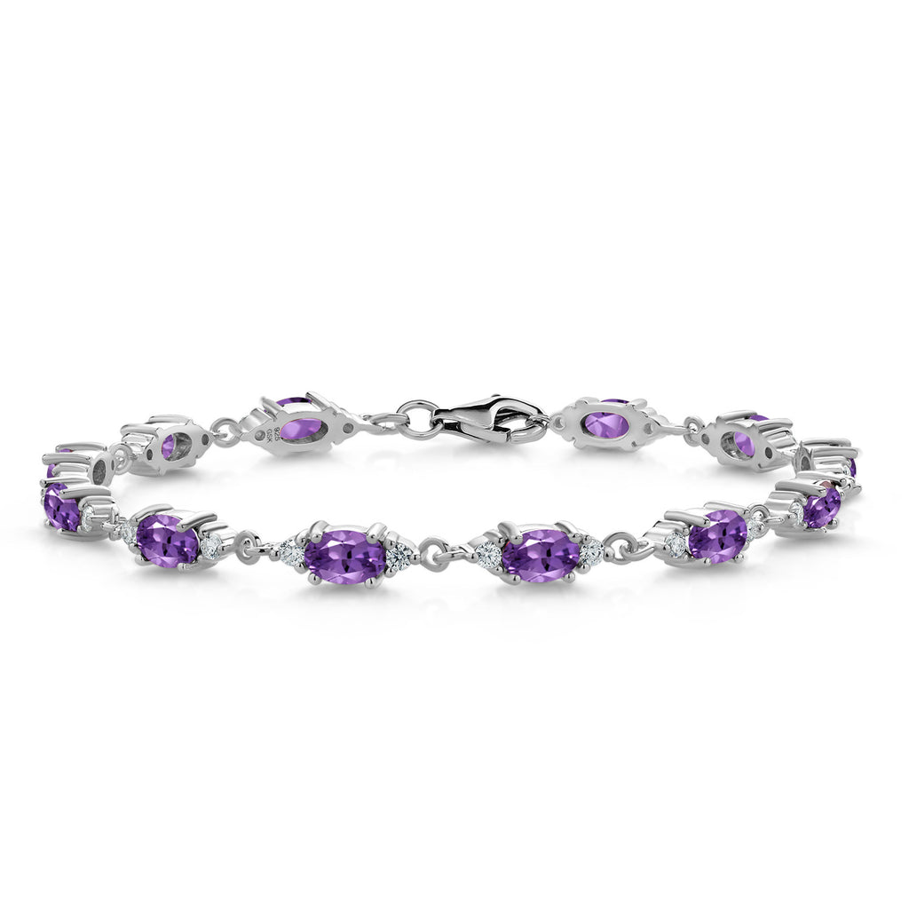 Amethyst - February_Bracelet in 925 Sterling Silver