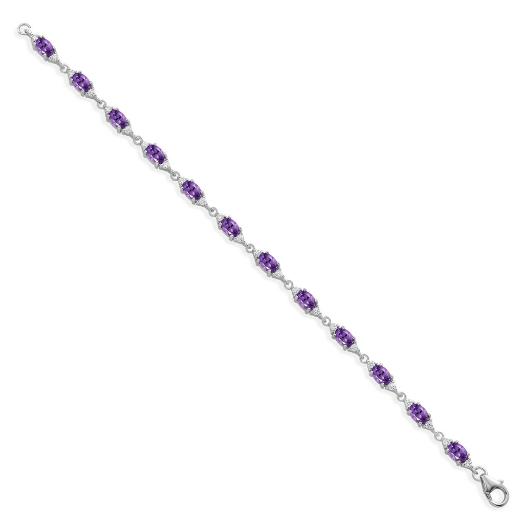 Amethyst - February_Bracelet in 925 Sterling Silver