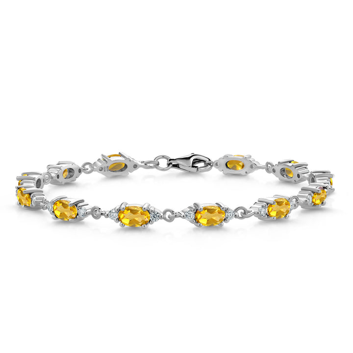 Citrine - November_Bracelet in 925 Sterling Silver
