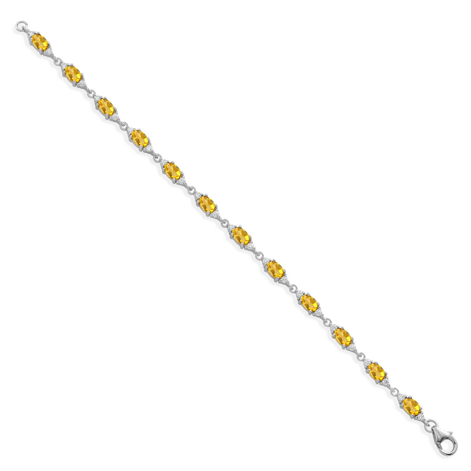 Citrine - November_Bracelet in 925 Sterling Silver
