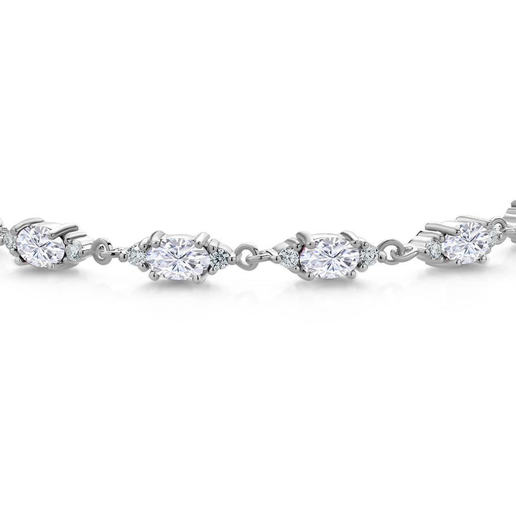 Moissanite - April_Bracelet in 925 Sterling Silver