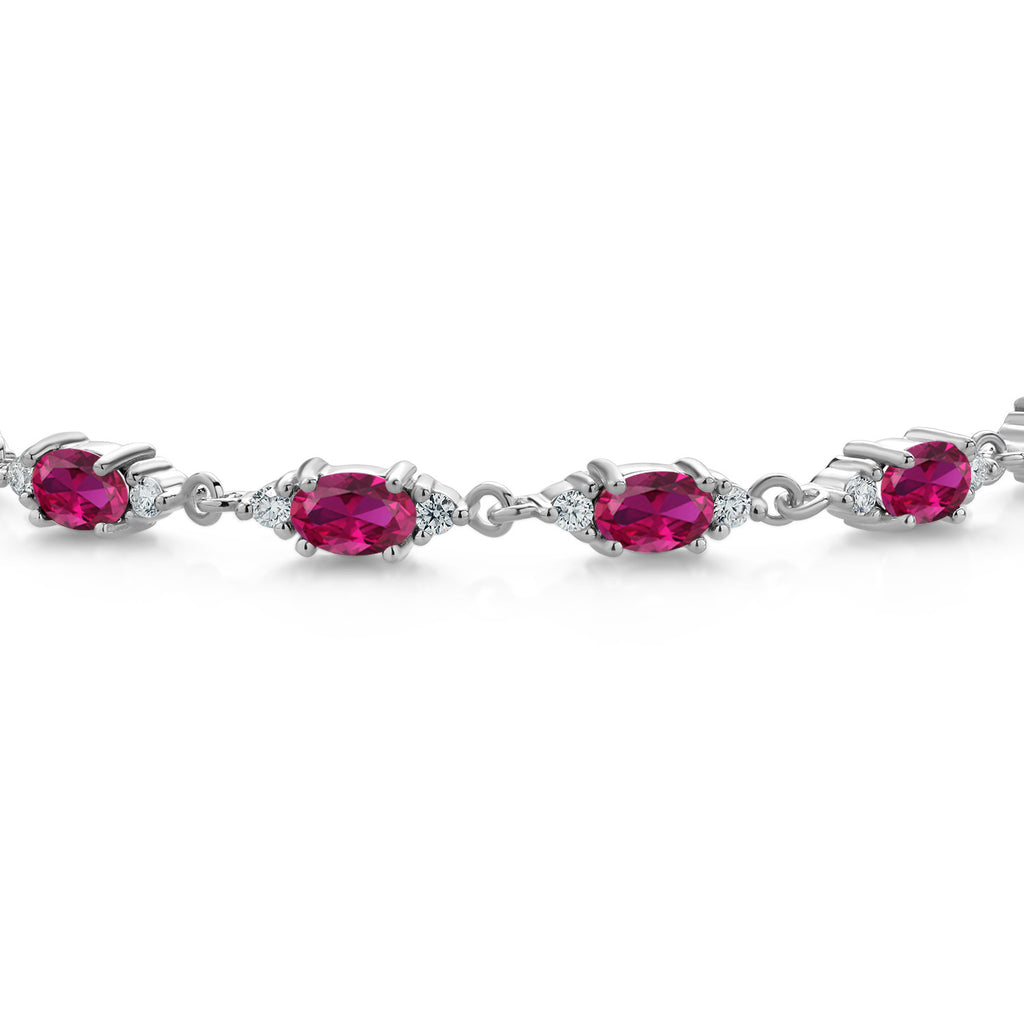 Created Ruby - July_Bracelet in 925 Sterling Silver