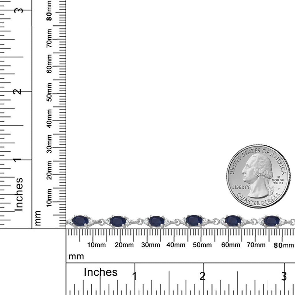 Sapphire - September_Bracelet in 925 Sterling Silver