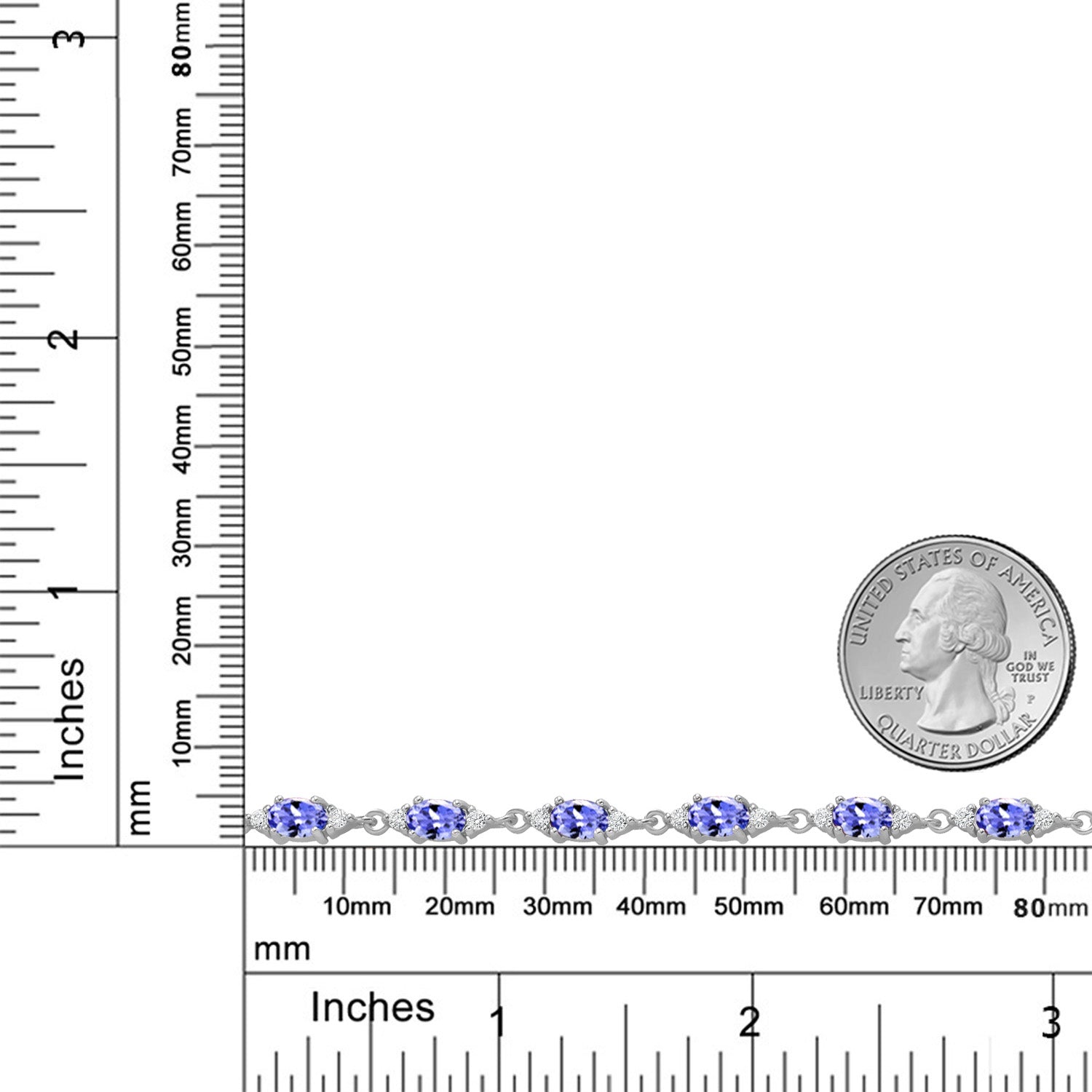 Tanzanite - December_Bracelet in 925 Sterling Silver