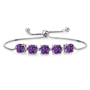 Amethyst - February_Bracelet in 925 Sterling Silver