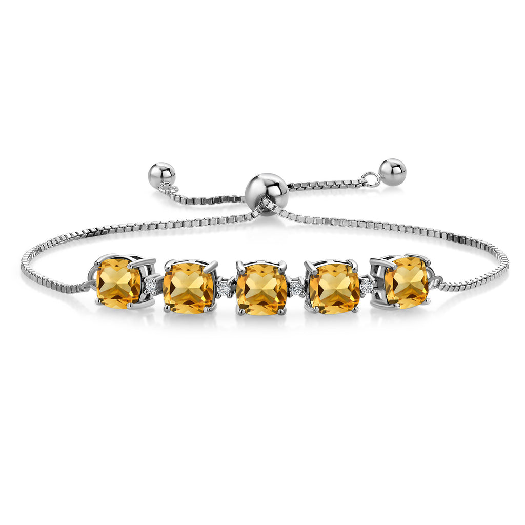 Citrine - November_Bracelet in 925 Sterling Silver