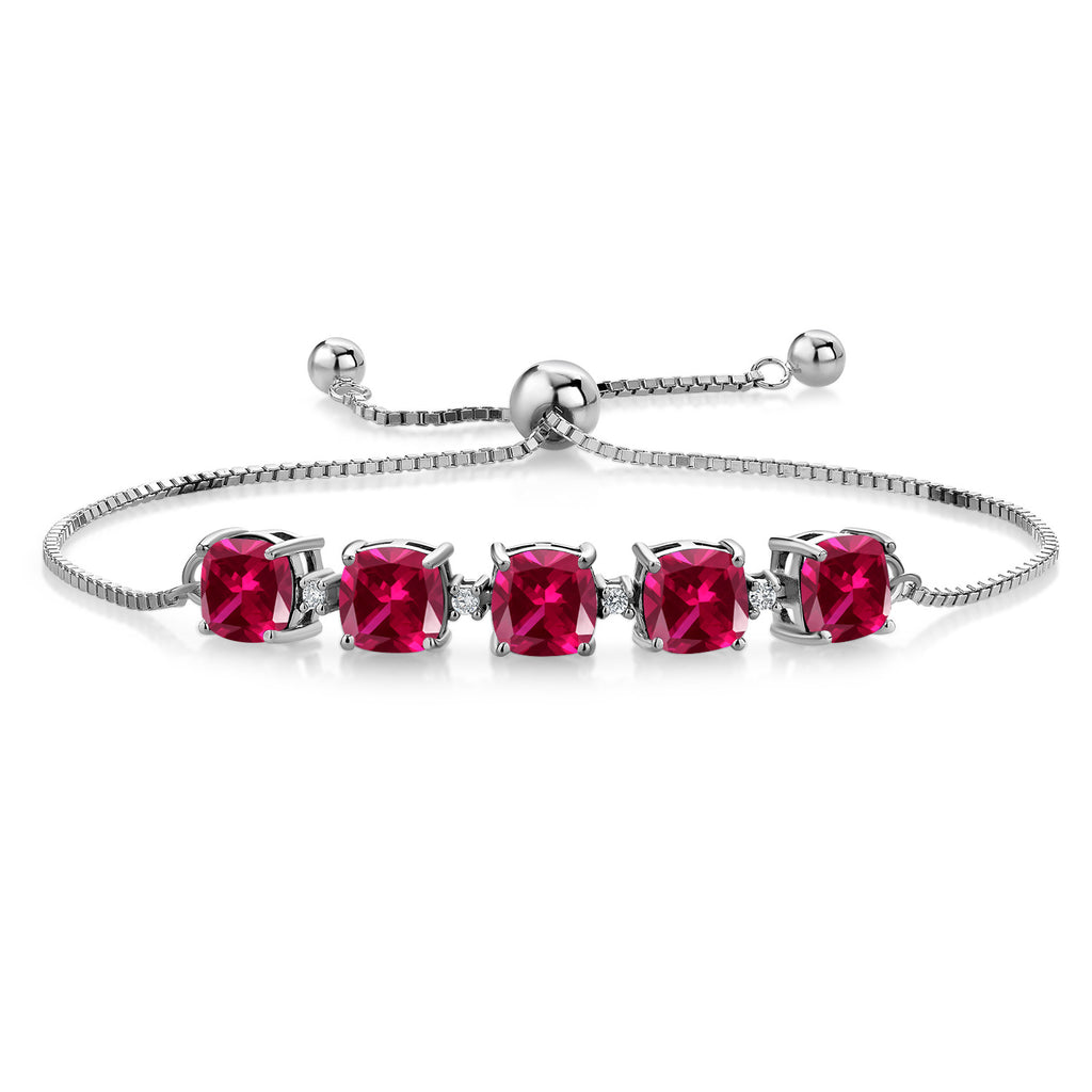 Created Ruby - July_Bracelet in 925 Sterling Silver