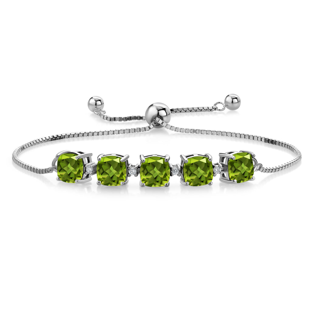 Peridot - August_Bracelet in 925 Sterling Silver