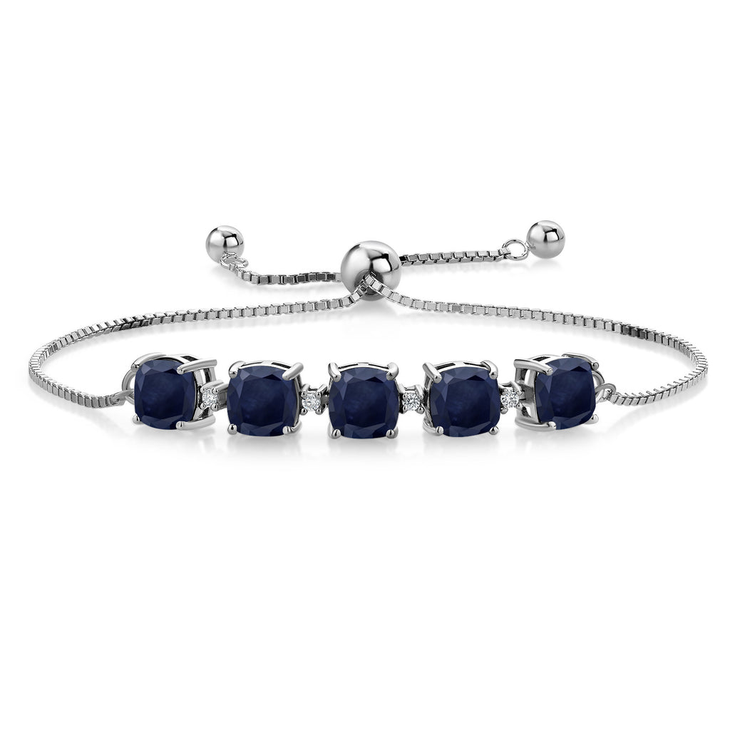 Blue Sapphire - September_Bracelet in 925 Sterling Silver