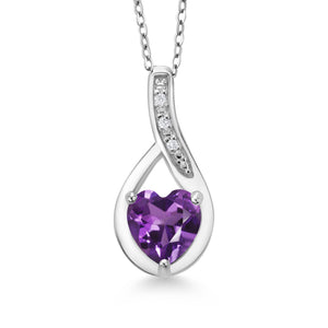 Amethyst - February_Necklace in 925 Sterling Silver