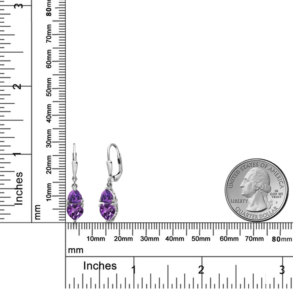 Amethyst - February_925 Sterling Silver_Earrings in 925 Sterling Silver