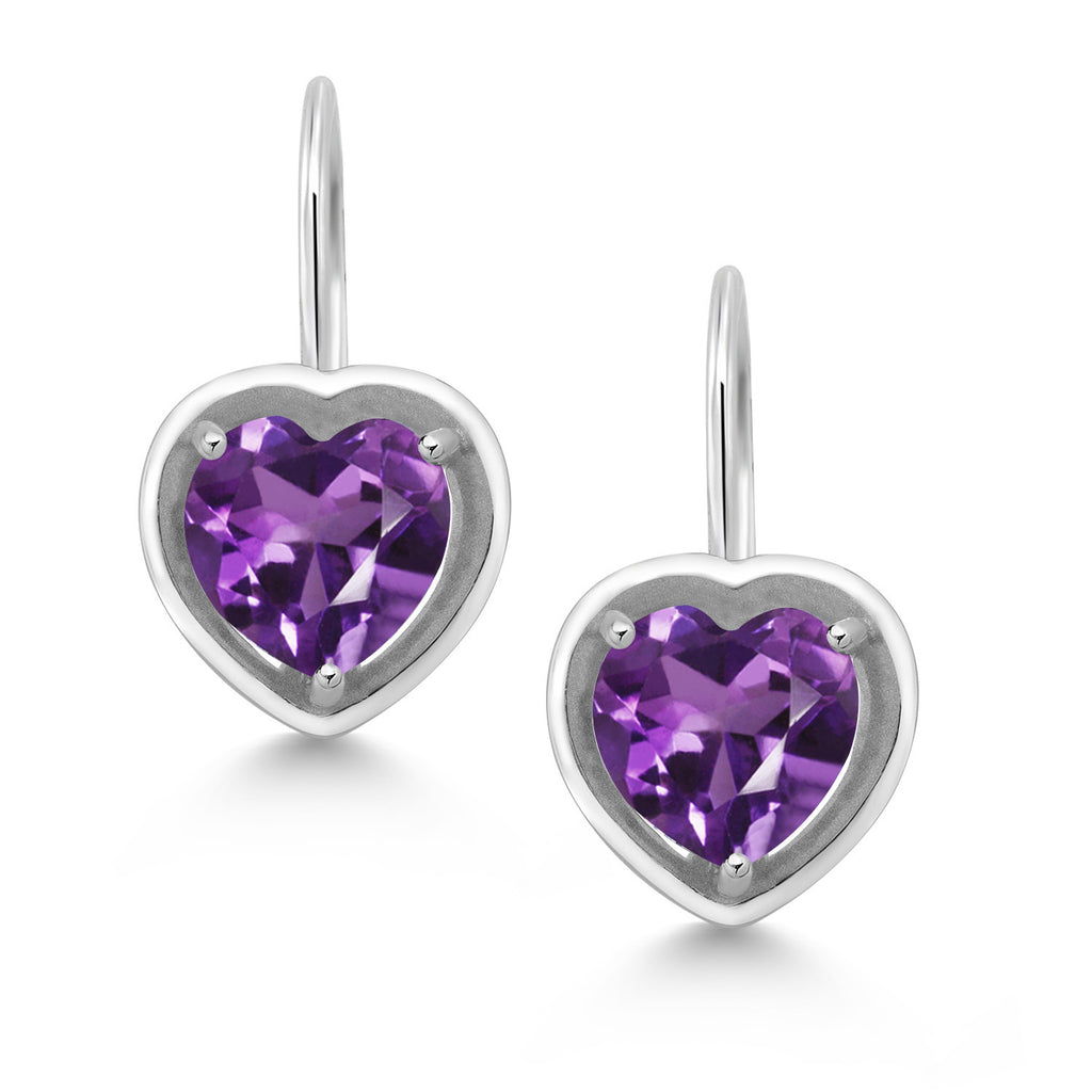 Amethyst - February_Earrings in 925 Sterling Silver