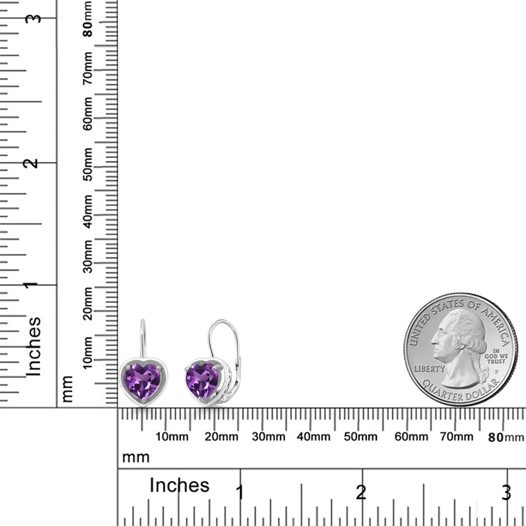 Amethyst - February_Earrings in 925 Sterling Silver