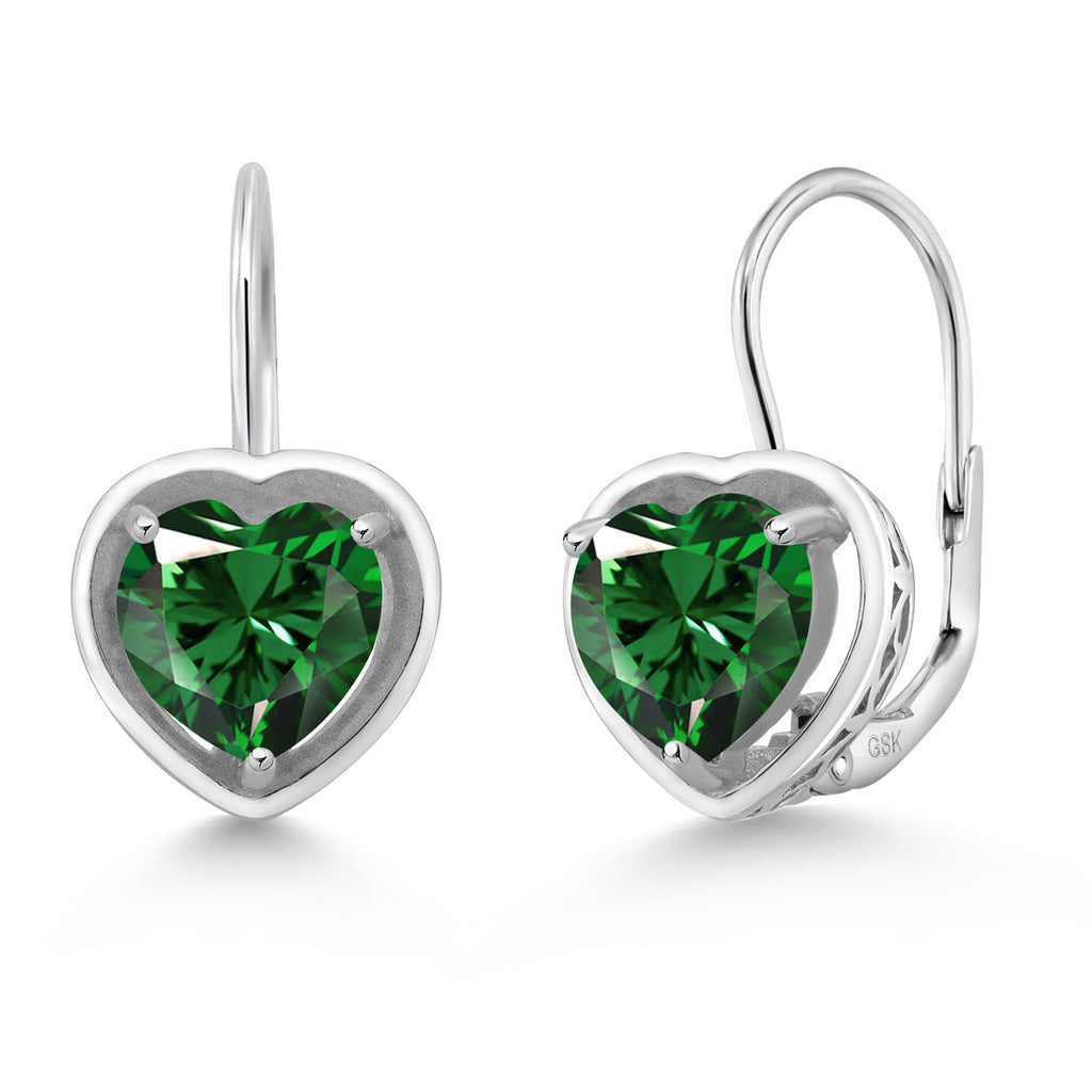 Nano Emerald - May_Earrings in 925 Sterling Silver