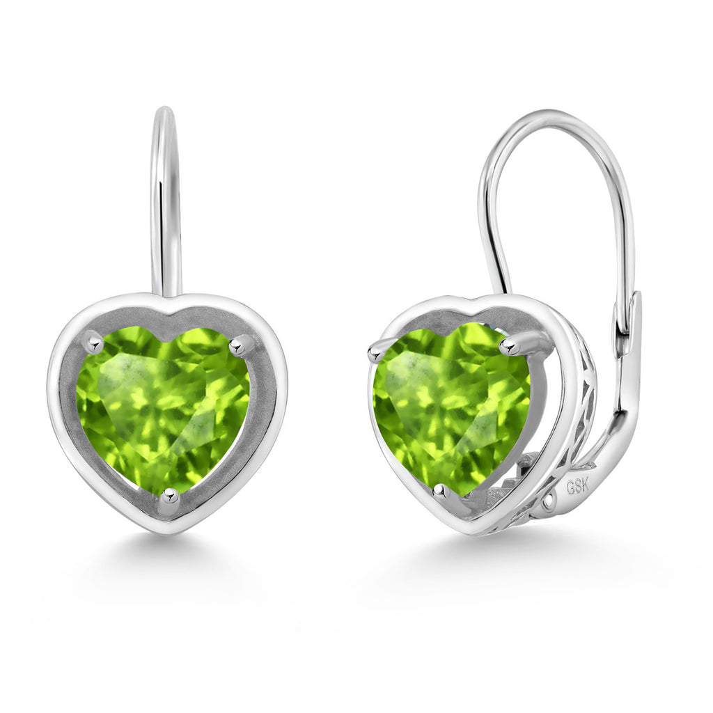 Peridot - August_Earrings in 925 Sterling Silver