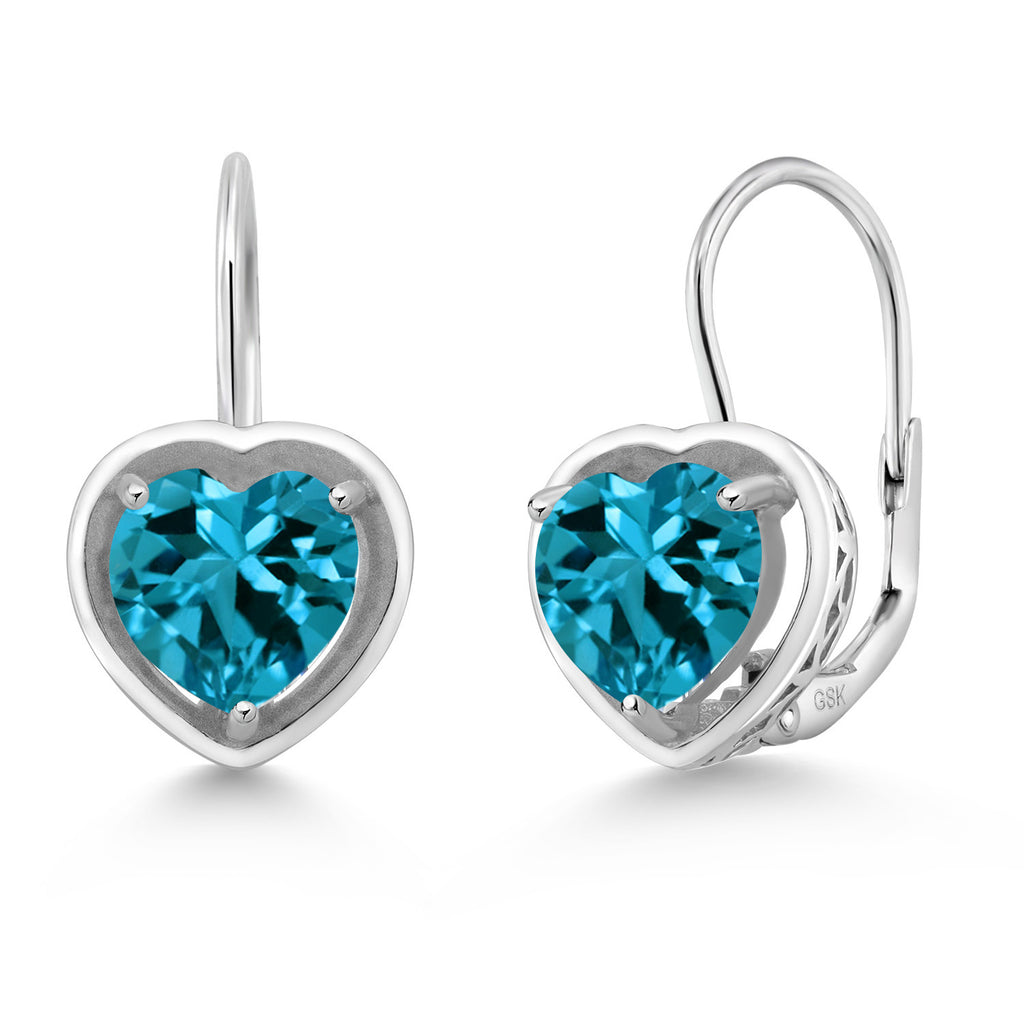 London Blue Topaz - November_Earrings in 925 Sterling Silver