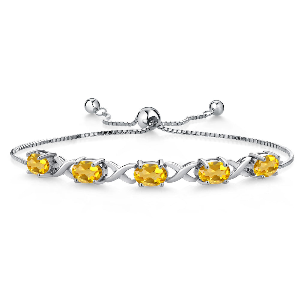 Citrine - November_Bracelet in 925 Sterling Silver