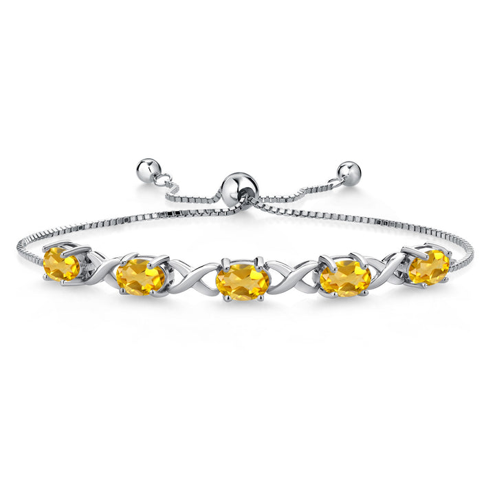 Citrine - November_Bracelet in 925 Sterling Silver