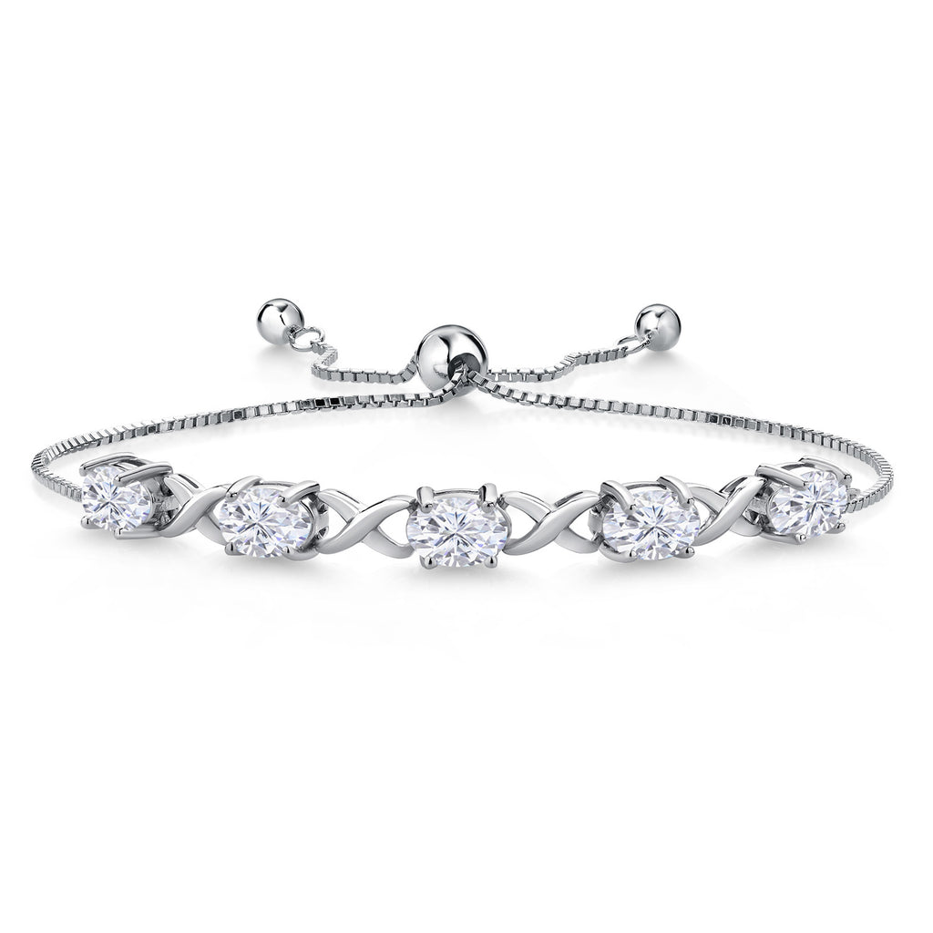 Moissanite_Bracelet in 925 Sterling Silver