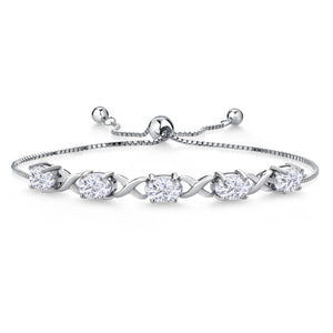 Moissanite_Bracelet in 925 Sterling Silver