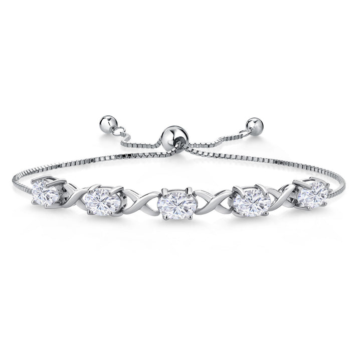 Moissanite_Bracelet in 925 Sterling Silver