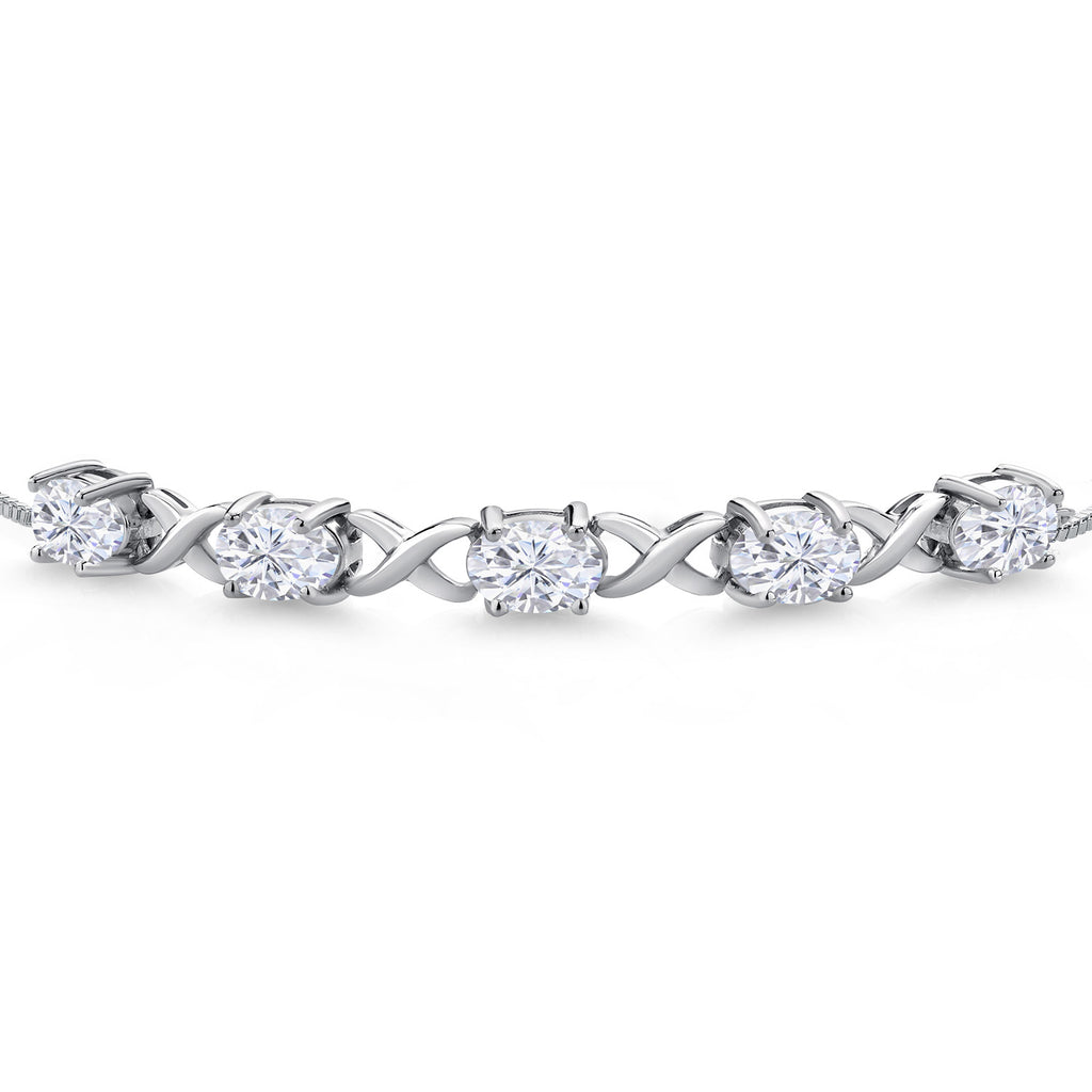 Moissanite_Bracelet in 925 Sterling Silver