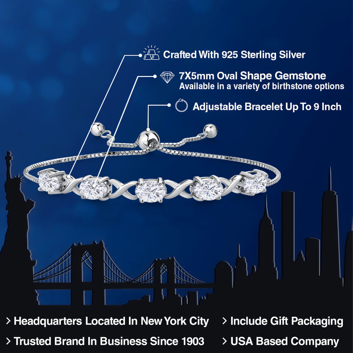 Moissanite_Bracelet in 925 Sterling Silver