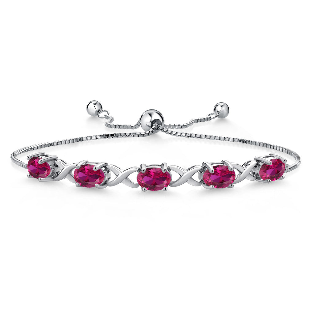 Created Ruby - July_Bracelet in 925 Sterling Silver