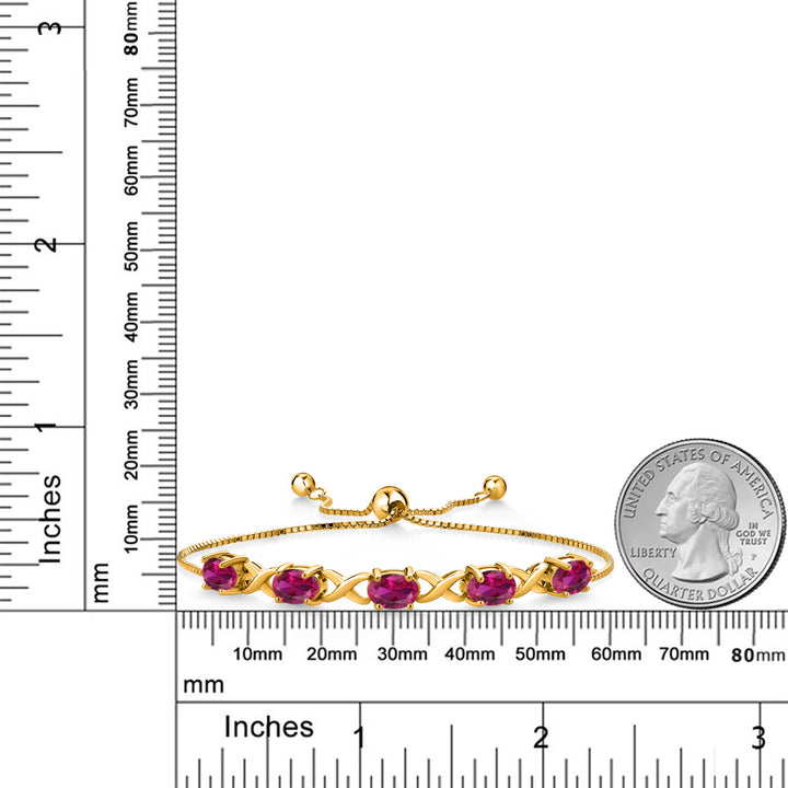 Bracelet in 925 Yellow Gold Plated Silver