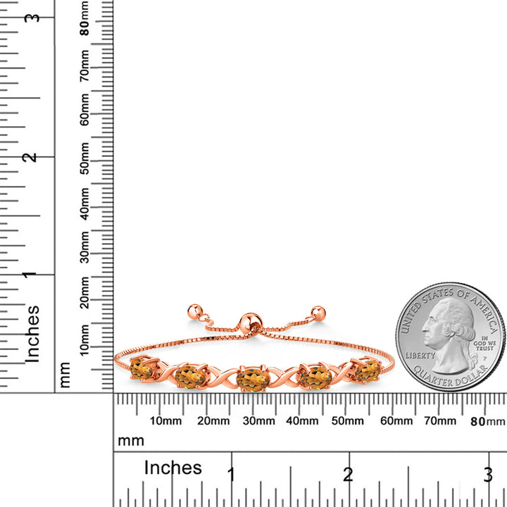 Bracelet in 925 Rose Gold Plated Silver