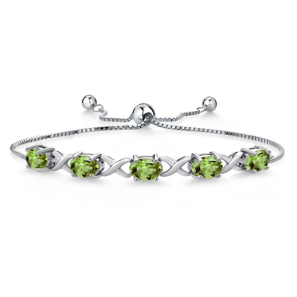 Peridot - August_Bracelet in 925 Sterling Silver