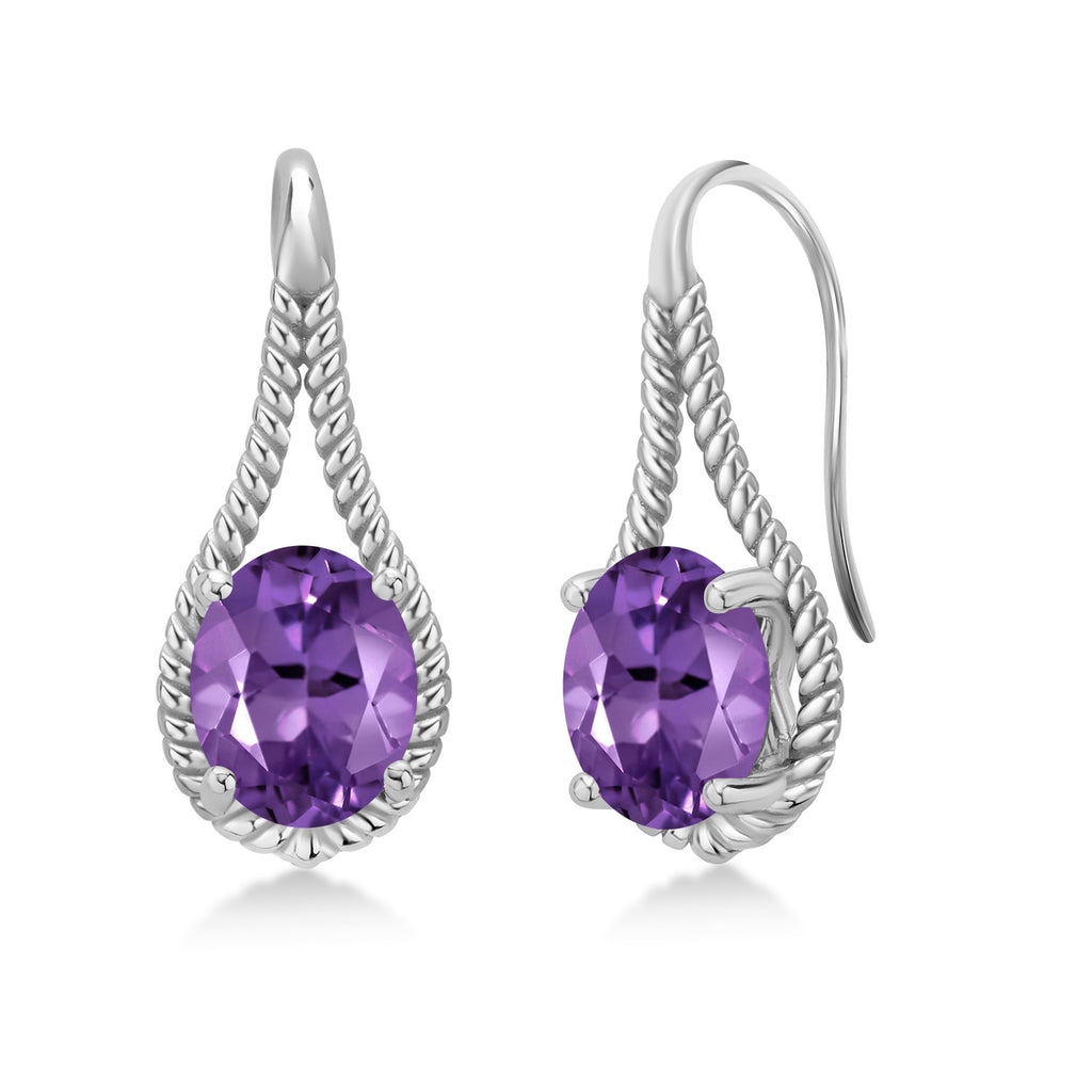 Amethyst - February_Earrings in 925 Sterling Silver